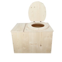wc sec avec bac à copeaux de bois