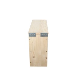 Bac à copeaux, sciure de bois avec couvercle pour toilette sèche - modèle brut spécialement adapté pour la gamme inox