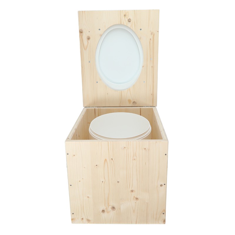 Abattant WC En Bois Blanc - Dimensions L37 X P43 Cm, Bois MDF, Classique