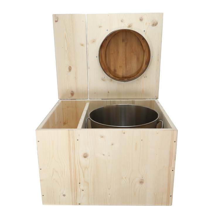  Toilette sèche avec bac à copeaux de bois