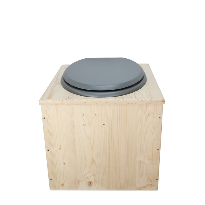  bavette inox et abattant bois gris