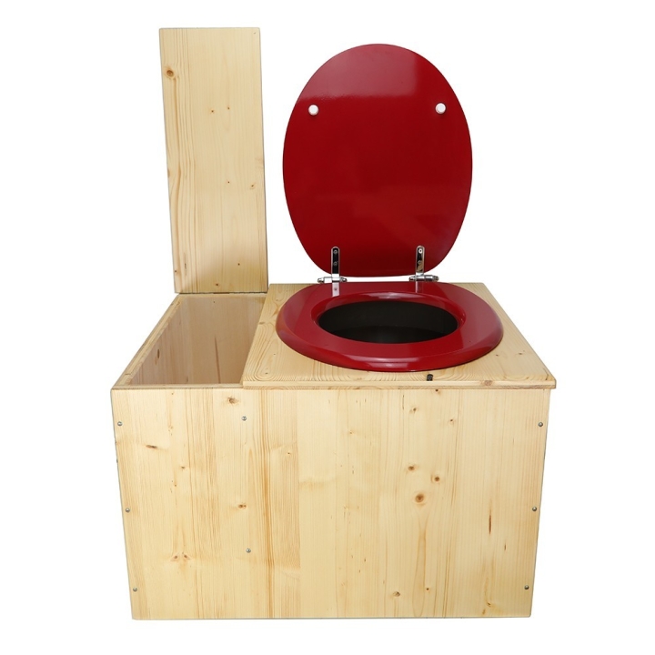  Toilette sèche huilée avec bac à copeaux de bois