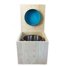 Toilette sèche - La Bleu turquoise inox