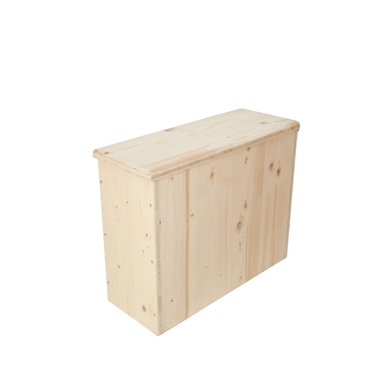  sciure de bois avec couvercle pour toilette sèche - modèle brut spécialement adapté pour la gamme inox