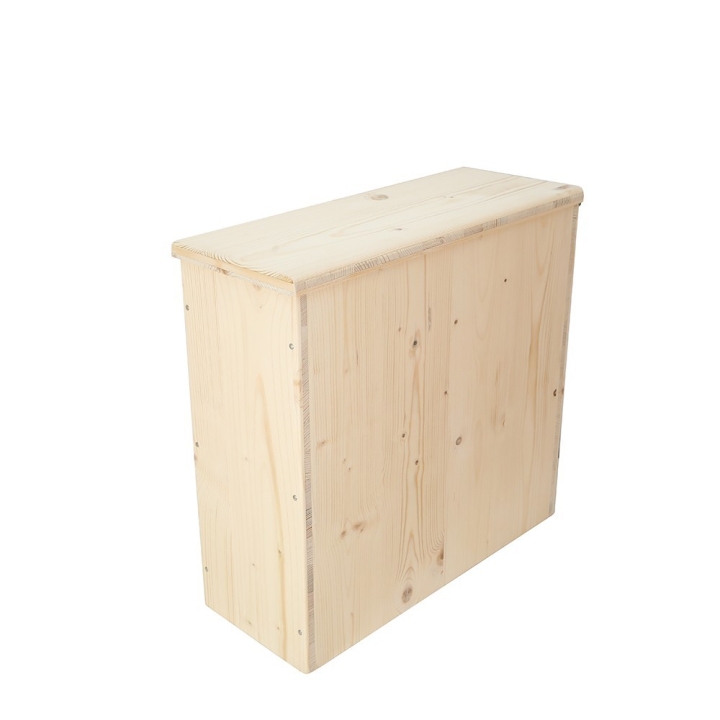  Bac à copeaux de bois avec couvercle pour toilette sèche - modèle brut spécialement adapté pour la gamme inox rehaussée
