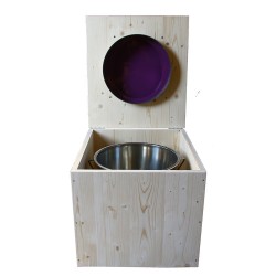 Toilette sèche - La violet prune inox