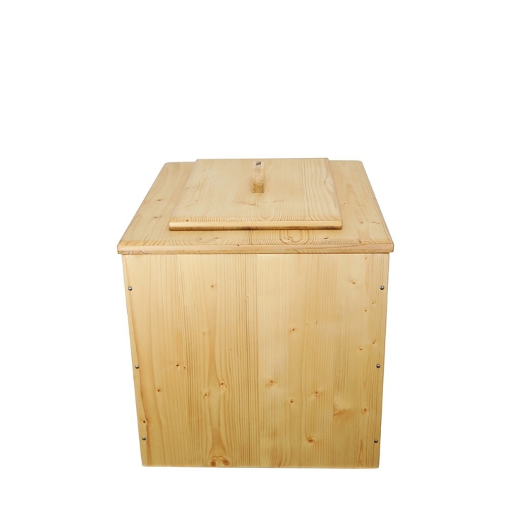  Toilette sèche pas chère en bois huilé avec seau plastique alimentaire 20 litres - Livraison Gratuite !