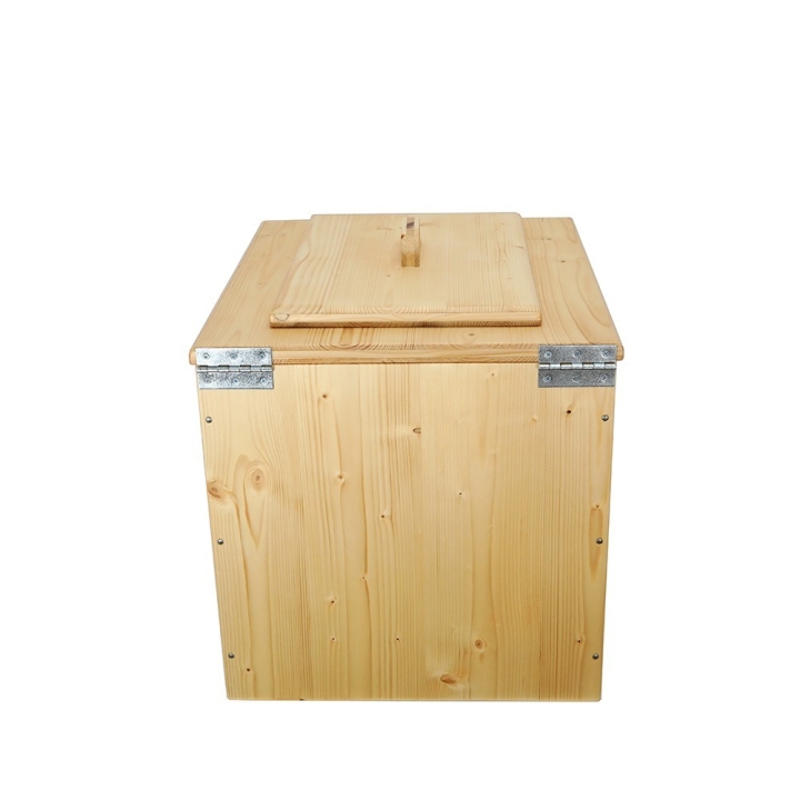 Toilette sèche pas chère en bois huilé avec seau plastique alimentaire 20 litres - Livraison Gratuite !