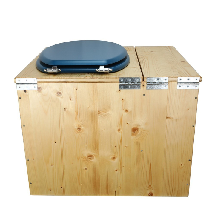  Toilette sèche en bois huilé avec bac intégré