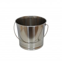 Seau inox 22L pour toilette sèche
