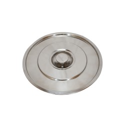 Couvercle pour seau inox 22 litres pour toilettes sèches. couvercle en acier inoxydable 304.