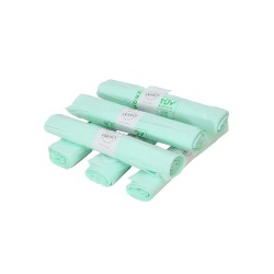 Lot de 6 Rouleaux de 20 sacs biosourcés de 50L 100% biodégradables et compostables pour toilette sèche