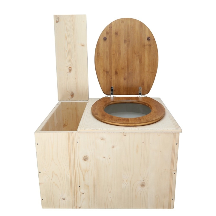  Toilette sèche avec bac à copeaux de bois