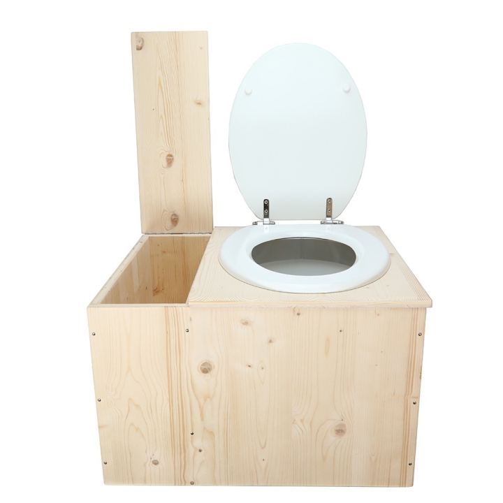  Toilette sèche avec bac à copeaux de bois