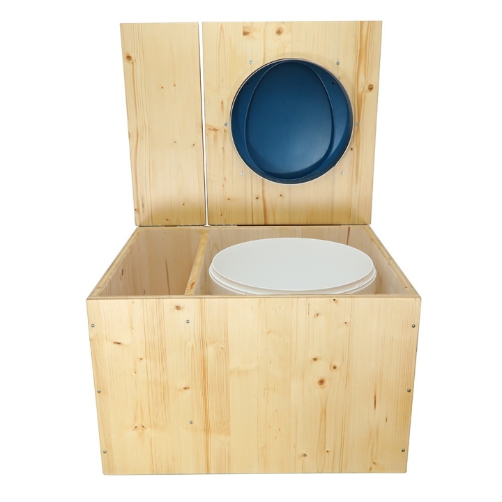  Toilette sèche huilée avec bac à copeaux de bois