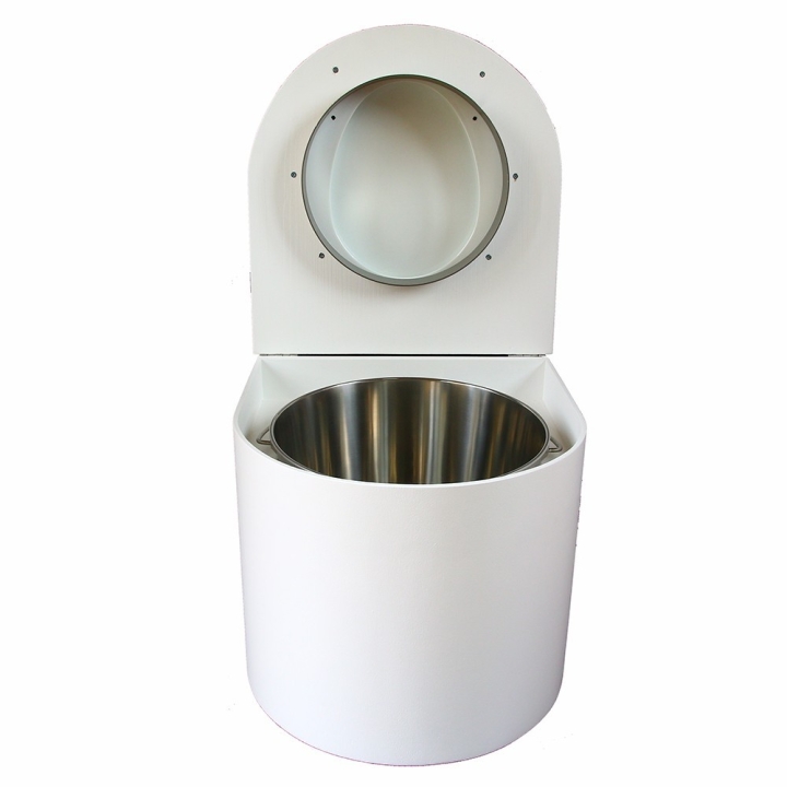  toilette sèche arrondie blanche