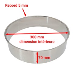 bavette inox toilette sèche Ø30cm - bavette de protection en inox 304 pour toilette sèche