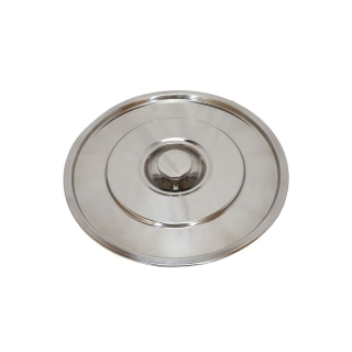 Couvercle pour seau inox 22 litres pour toilettes sèches. couvercle en acier inoxydable 304.