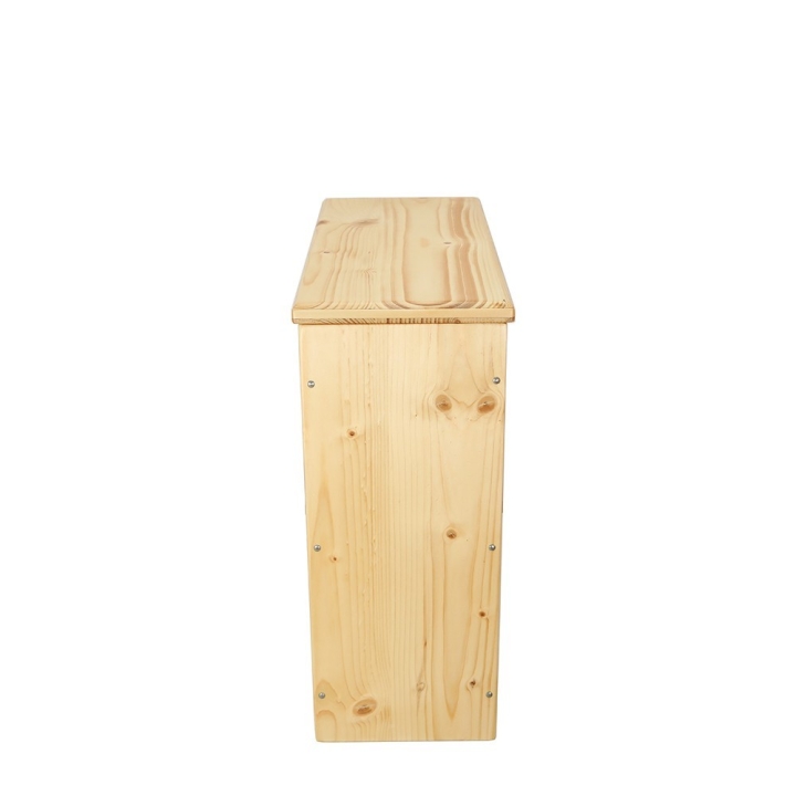  sciure de bois avec couvercle pour toilette sèche - modèle huilé rehaussé