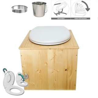 Toilette sèche huilée "2en1"