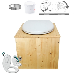 Toilette sèche huilée "2en1"