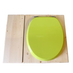Toilette sèche avec bac à copeaux de bois - La Bac vert pomme complète