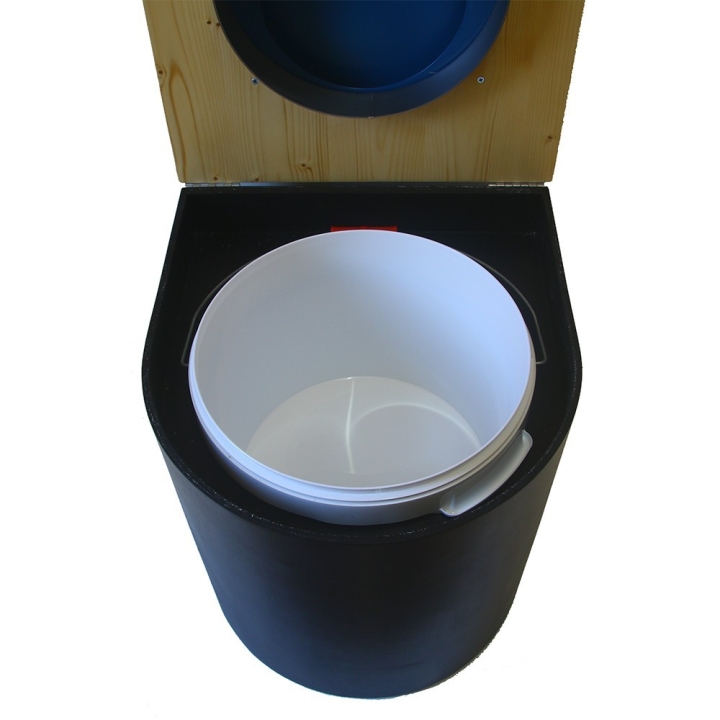  Toilette sèche arrondie noire