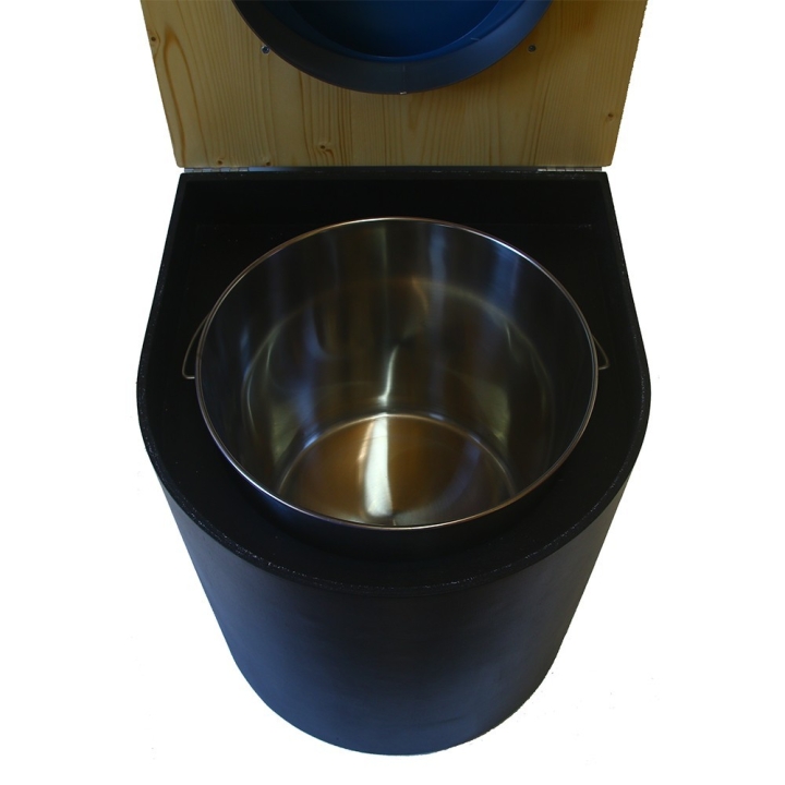  Toilette sèche arrondie noire