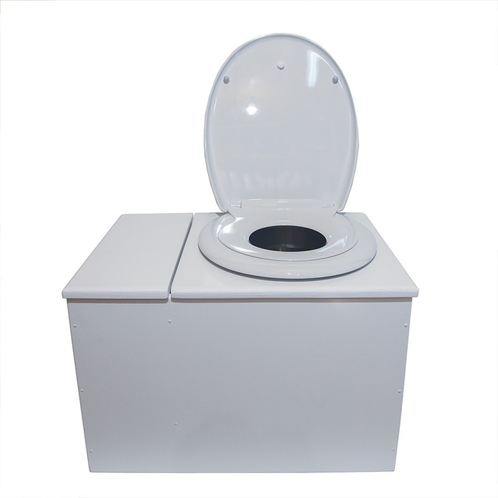  Toilette sèche avec bac à copeaux de bois. bois blanc