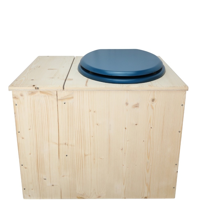  livré avec bavette inox et seau 22L plastique Abattant bleu