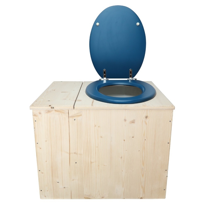  Toilette sèche rehaussée avec bac à copeaux de bois intégré