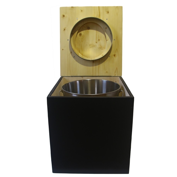  Toilette sèche rehaussée en bois
