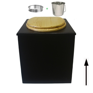 Toilette sèche rehaussée en bois