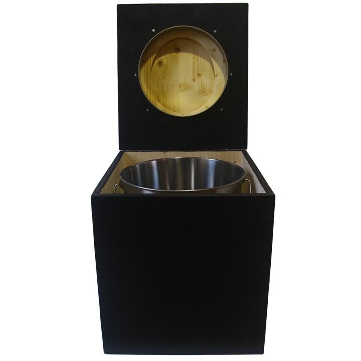  Toilette sèche rehaussée en bois