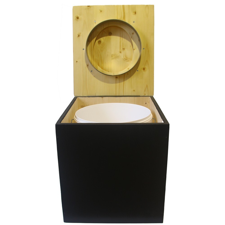  Toilette sèche rehaussée en bois
