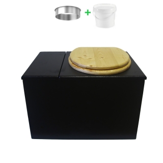 Toilette sèche avec bac à copeaux de bois