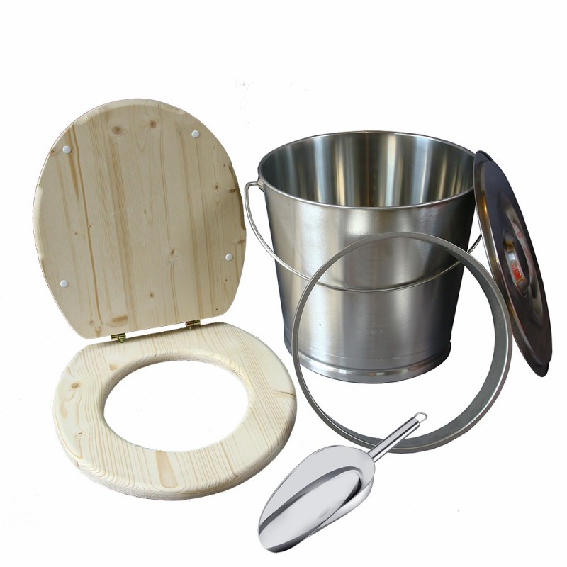 Kit inox pour fabrication toilette sèche,  idéal pour auto-constructeur