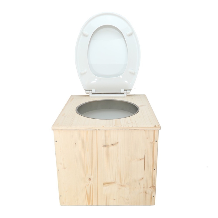  bavette inox et abattant déclipsable blanc