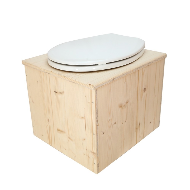  bavette inox et abattant déclipsable blanc