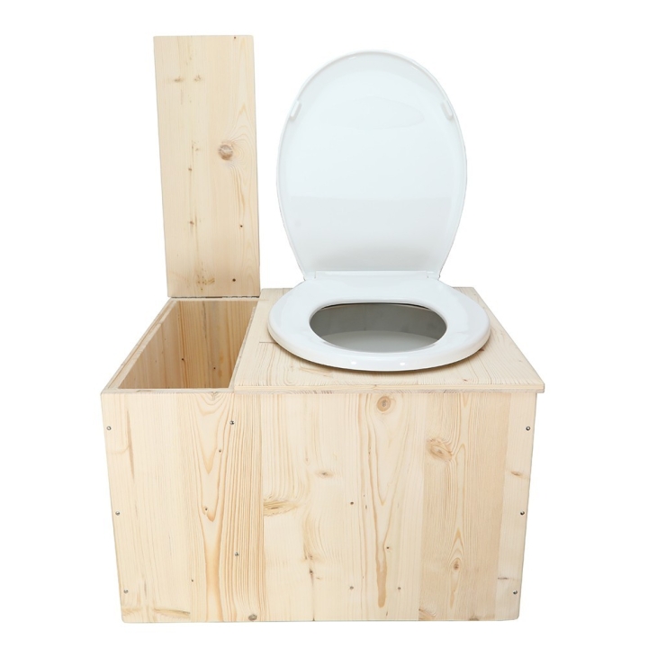  bavette inox et abattant déclipsable blanc