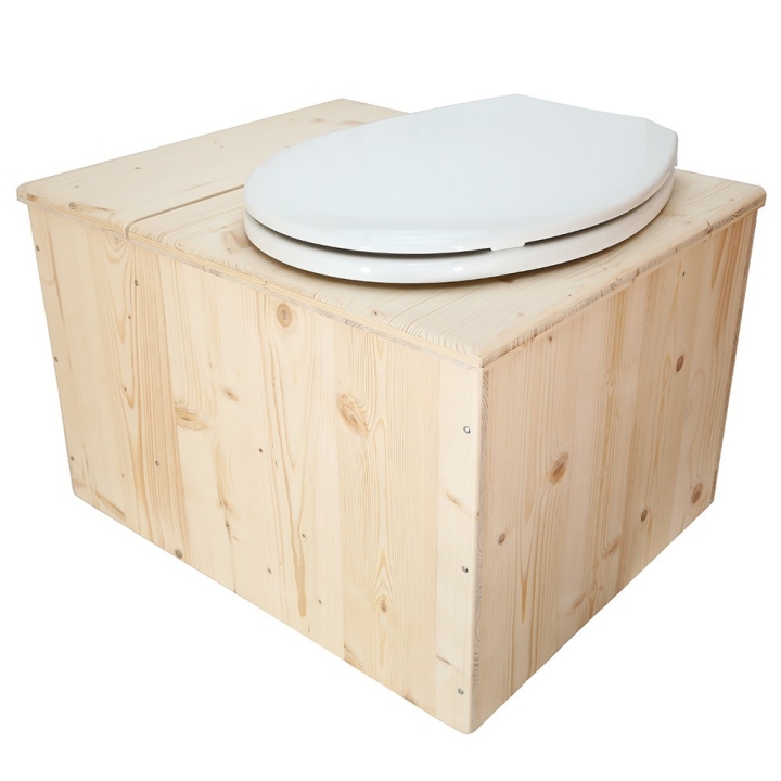  bavette inox et abattant déclipsable blanc