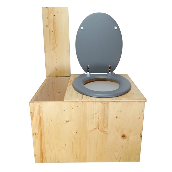  Toilette sèche huilée avec bac à copeaux de bois