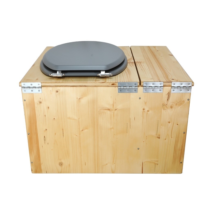  Toilette sèche huilée avec bac à copeaux de bois