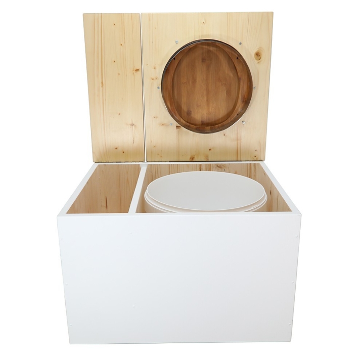  blanc/huilé. Livré avec bavette inox et seau 22 litres