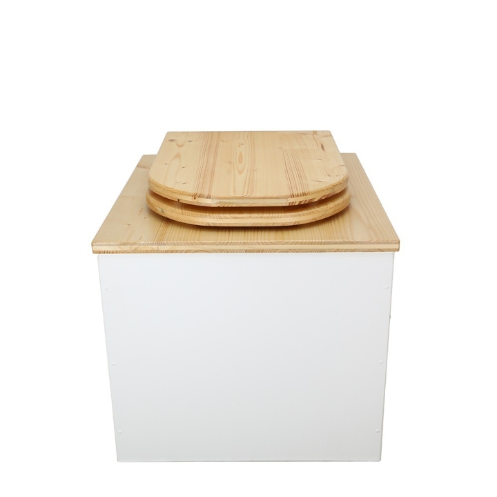  bavette inox et abattant bois déclipsable