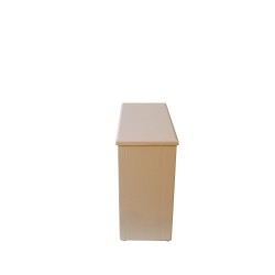 Bac à copeaux de bois beige /sable avec couvercle pour toilette sèche dune