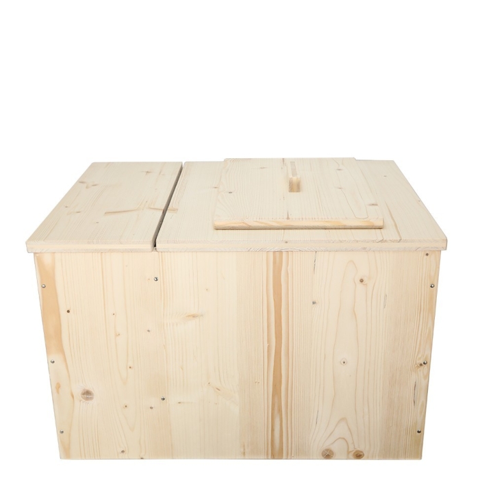  Toilette sèche pas cher avec bac à copeaux de bois + seau plastique 20 litres