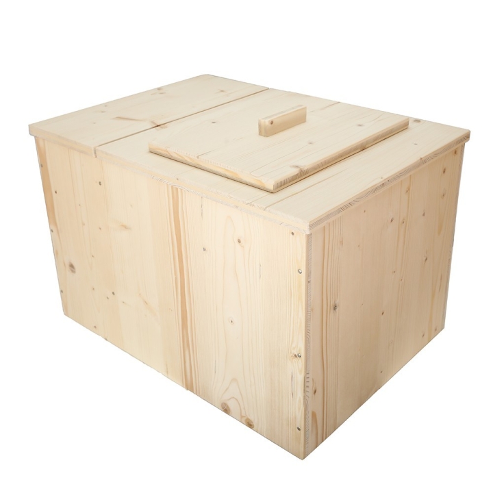  Toilette sèche pas cher avec bac à copeaux de bois + seau plastique 20 litres