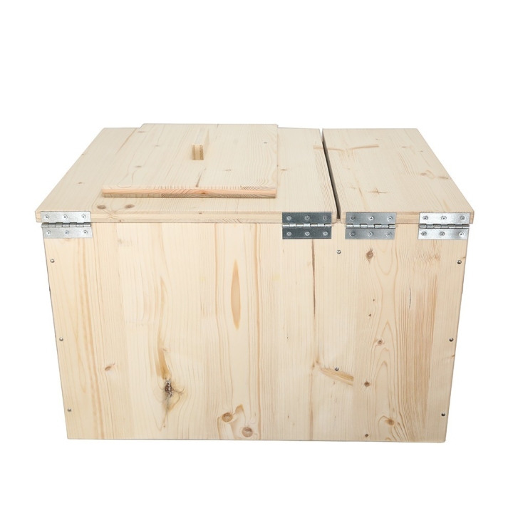  Toilette sèche pas cher avec bac à copeaux de bois + seau plastique 20 litres