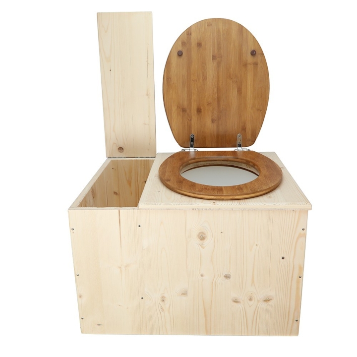  Toilette sèche avec bac à copeaux de bois